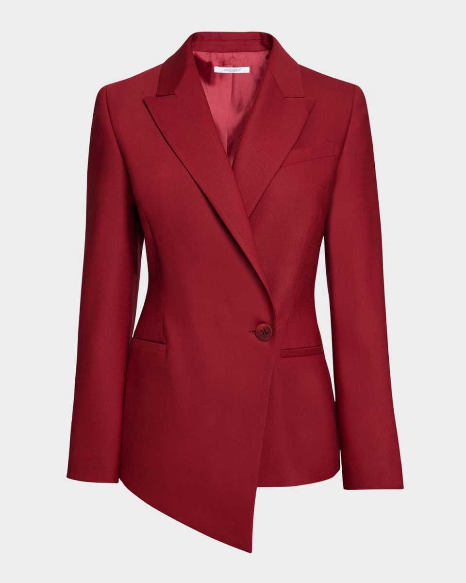 Single-Button Asymmetric Blazer